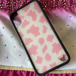 Wildflower iPhone X Pink Cow phone case